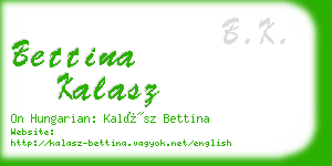 bettina kalasz business card